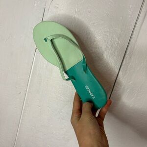 Express Women's Light Green Sandals